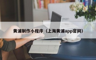 招远黄浦制作小程序（上海黄浦app官网）